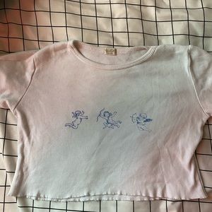 brandy melville angel baby tee